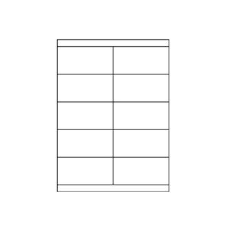 Flourescent Laser Labels - 3 1/2 x 5