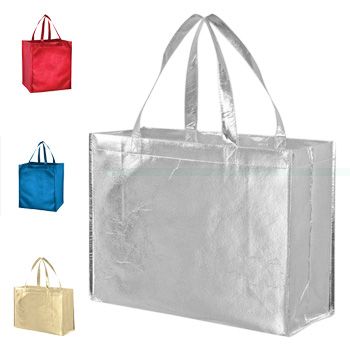 Reflective Laminated Tote Bag-Blank | Totally Promotional