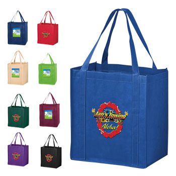 Imprinted Economy Totes With Insert - 13 X 10 X 15