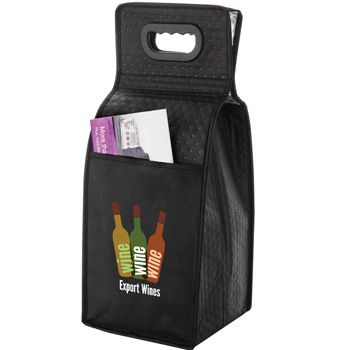 Imprinted Isulated Wine Bags - 10 X 7 X 19.5