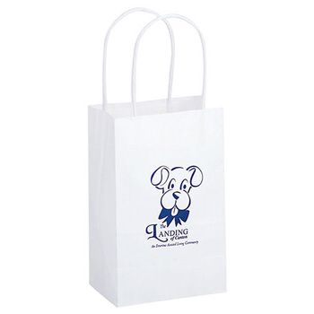 Imprinted Paper Shopping Bags - 10 X 5 X 13