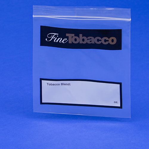 Fine Tobacco Imprint Ziplock Bags - 6 x 10