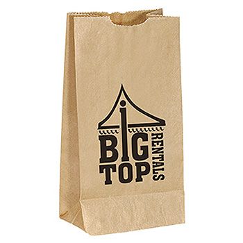 Imprinted Popcorn Bags - 4.25 X 2.25 X 8.25