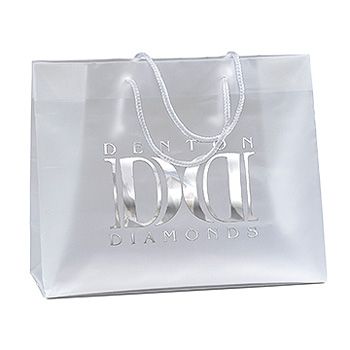 Custom Printed Frosted Plastic Shopping Bags