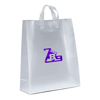 Clear Frosted Plastic Merchandise Bags - 7 x 16