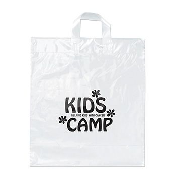 Imprinted Soft Loop handle Bags - 16 X 18 X 6