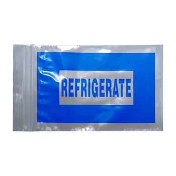 Blue "Refrigerate" Bags