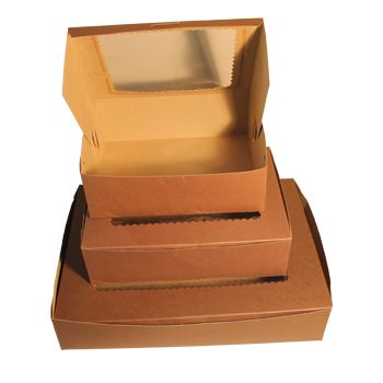 Windowed Bakery Boxes - 8 X 8 X 4