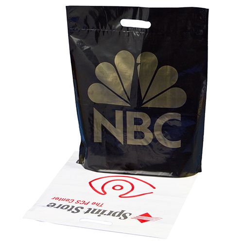 Custom Reinforced Die Cut Handle Bags - 15 X 18 + 4