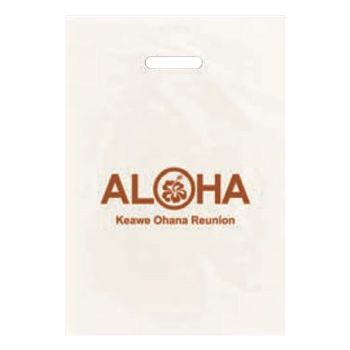 Imprinted Frosted CLEAR Die Cut Bags - 12 X 15