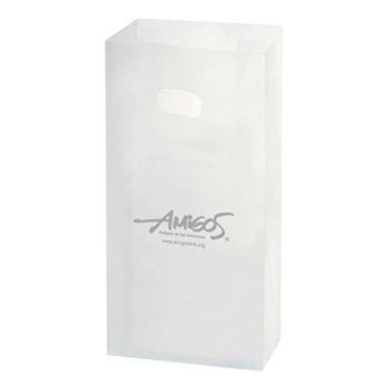 Imprinted Frosted Die Cut Shopper - 10 X 5 X 13