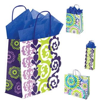 Make a Splash Paper Shopping Bags - 8 X 4.75 X 10.5