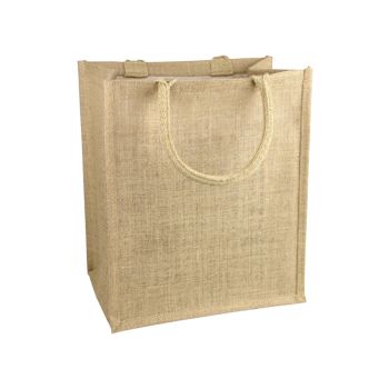 Jute Shopping Tote - 9 x 11 x 4