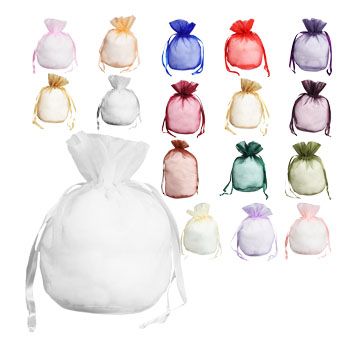 Round Gusset Organza Bag