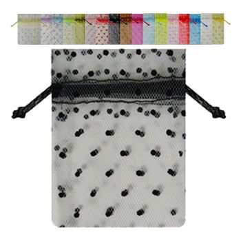 Tulle Bags W/ Swiss Dots - 4 x 6