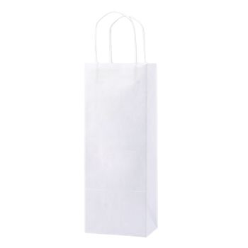 White Kraft Shopping Bags - 12 X 9 X 15.75