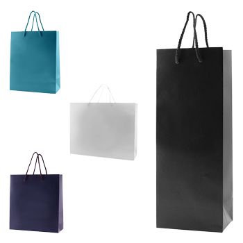 Matte Laminated Eurototes - Paper Bag Size: 20 X 6 X 16