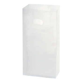 Clear Frosted Die Cut Totes - 7.75 X 3.5 X 15