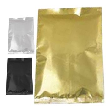 Metallized Flat Pouches Clear Silver / Aluminum Coated - Fshiny Packaging