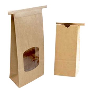 PLA-Lined Paper Bags - 3.37 X 2.5 X 7.75