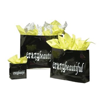 Imprinted Traditional Gloss Euro Totes - 8 X 4 X 9