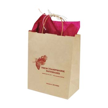 Imprinted Oatmeal Shopping Bags