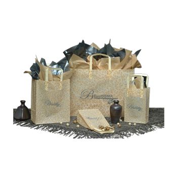 Imprinted Leopard Design Frosted Bags - 8 X 5 X 10