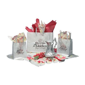 Imprinted Precious Metals Frosted Bags - 16 X 6 X 12