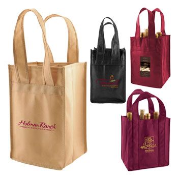 Imprinted 2,4,6 Bottle Wine Totes