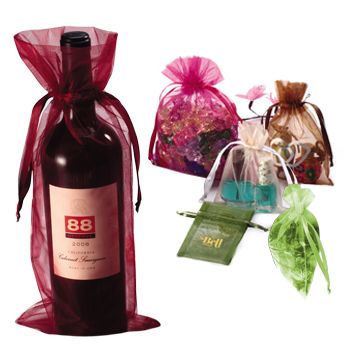 Wine Organza Pouch