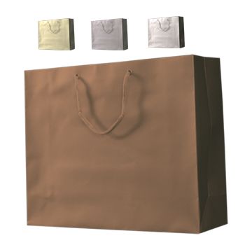 13 x 5 x 10 Matte Black Eurotote Shopping Bags