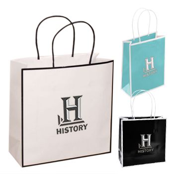 Imprinted Sophie Shopping Bags - 7 x 3 x 7