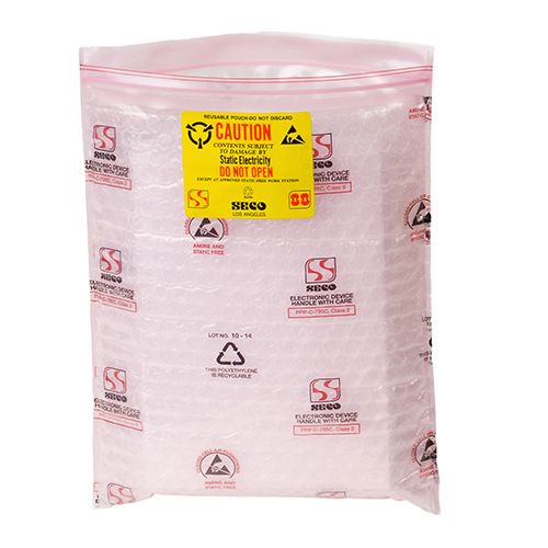 Anti Static Poly Bags｜Pink & Black Flat PE Bags Supplier