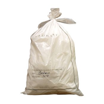 18 x 19 Drawstring Hotel Laundry Bags - 100 Pack