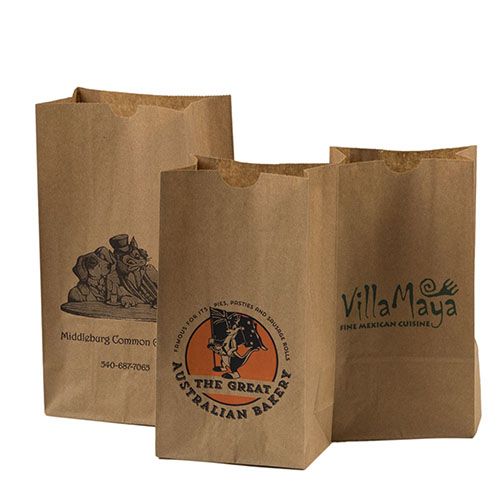 Imprinted Grocery Bags - 6 X 3.62 X 11.06
