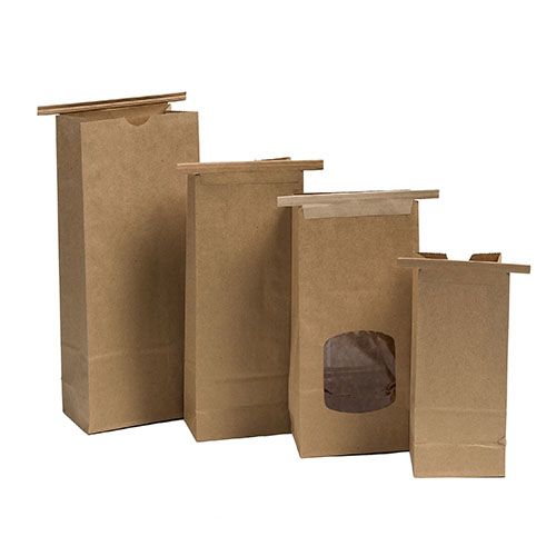 PLA Lined Coffee Bags - 6.5 X 4 X 18