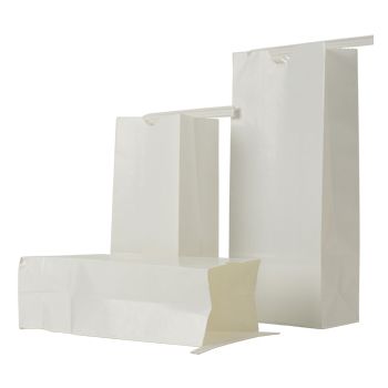 White Coffee Bags - 4.25 X 2.5 X 10.5