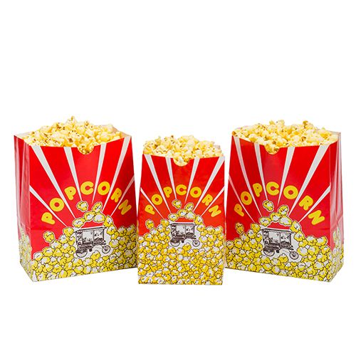 Custom plastic popcorn discount bags