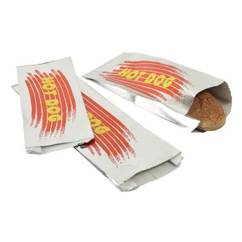 Sandwich & Hot Dog Bags - Foil - 7 X 2 X 8
