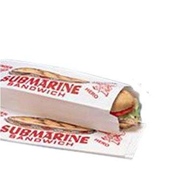 Choice 4 1/2 x 2 1/2 x 14 Kraft Submarine / Hoagie Sandwich Bag -  1000/Case