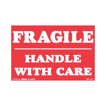 Fragile Labels - 1 1/2 x 4