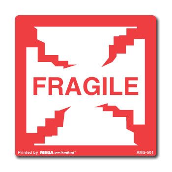 Fragile Labels - 1 1/2 x 4