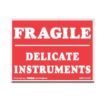 Fragile Labels - 1 1/2 x 4