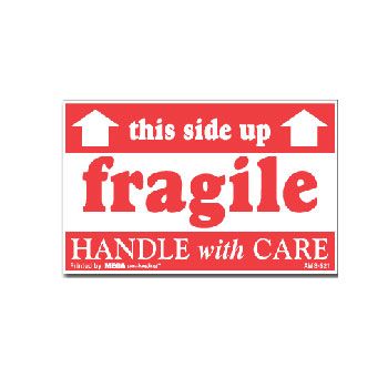 Fragile Labels - 1 1/2 x 4