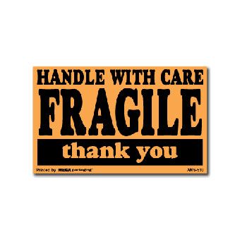 Fragile Labels - 1 1/2 x 4