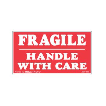 Fragile Labels - 1 1/2 x 4