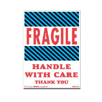 Fragile Labels - 1 1/2 x 4