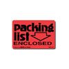 Fluorescent Enclosed Shipping Labels - 3 x 5