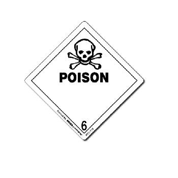 D.O.T. Hazard Labels - 4 x 4