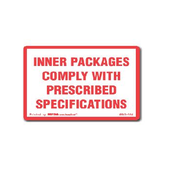 Regulated D.O.T. Labels - 2 x 3